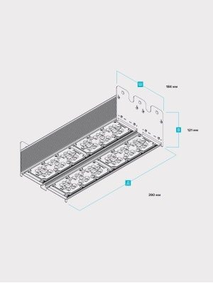 Размеры светильника i-lux MD2 104